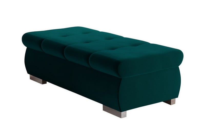 Cerys Fotpall 60 cm - Turkos - Products - Möbler - Fåtölj & stolar - Pall & puff - Fotpallar