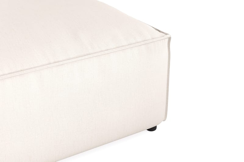 Cubo 1-sits  Rektangulär Fotpallsmodul i Tyg 120 cm bred - Ljusbeige - Products - Möbler - Fåtölj & stolar - Pall & puff - Fotpallar