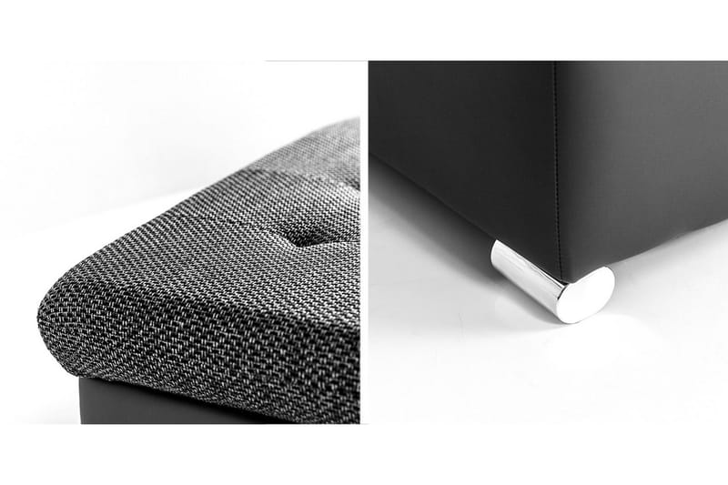 Dynir Fotpall 68 cm - Svart/Mörkgrå - Products - Möbler - Fåtölj & stolar - Pall & puff - Fotpallar