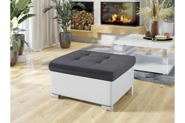 Dynir Fotpall 68 cm - Vit/Grå - Products - Möbler - Fåtölj & stolar - Pall & puff - Fotpallar