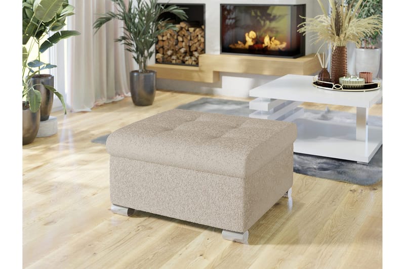 Dynir Fotpall 70 cm - Beige - Products - Möbler - Fåtölj & stolar - Pall & puff - Fotpallar
