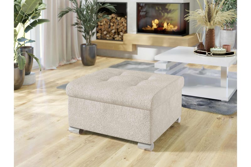 Dynir Fotpall 70 cm - Beige - Products - Möbler - Fåtölj & stolar - Pall & puff - Fotpallar
