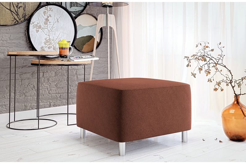 Eifion Sittpuff Rosa - Products - Möbler - Fåtölj & stolar - Pall & puff - Sittpuff