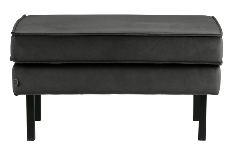 Lissbon Fotpall Sammet - Antracit - Products - Möbler - Fåtölj & stolar - Pall & puff - Fotpallar