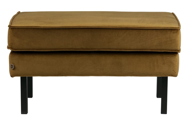Lissbon Fotpall Sammet - Honungsgul - Products - Möbler - Fåtölj & stolar - Pall & puff - Fotpallar