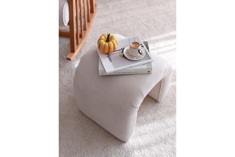 Ramdas Sittpuff 51 cm - Vit - Products - Möbler - Fåtölj & stolar - Pall & puff - Sittpuff