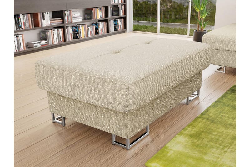 Reginia Fotpall 104 cm - Beige - Products - Möbler - Fåtölj & stolar - Pall & puff - Fotpallar