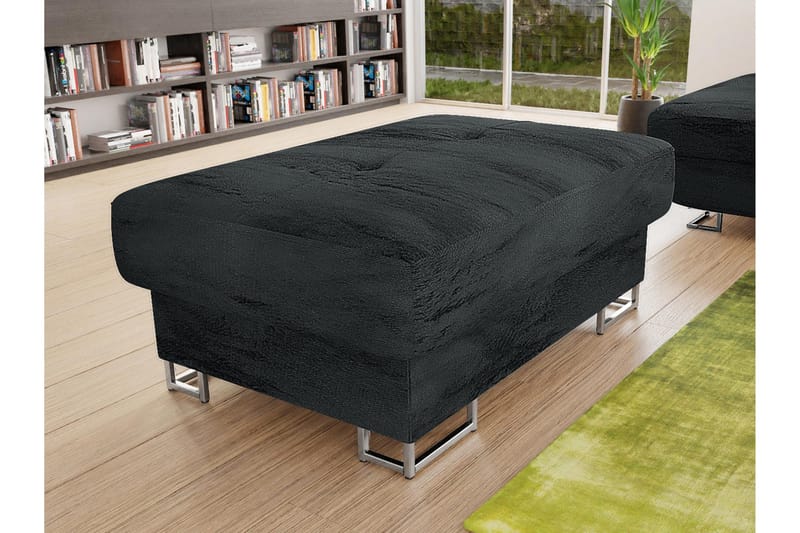 Reginia Fotpall 104 cm - Svart - Products - Möbler - Fåtölj & stolar - Pall & puff - Fotpallar