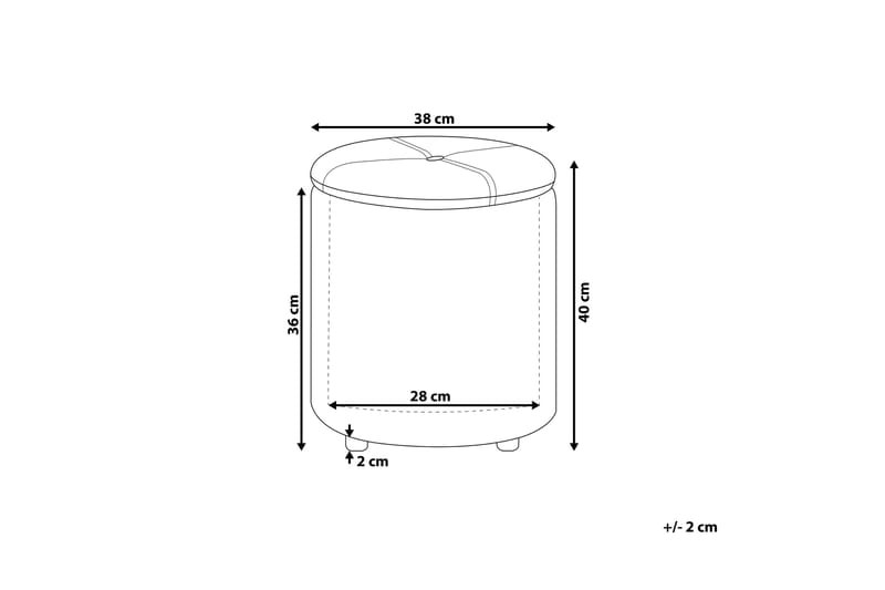 Syosset Fotpall med Förvaring - Svart - Products - Möbler - Fåtölj & stolar - Pall & puff - Fotpallar