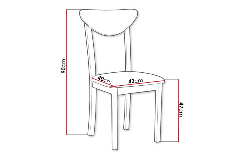 Patrickswell Matstol - Svart - Products - Möbler - Fåtölj & stolar - Matstol & köksstol