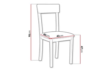 Patrickswell Matstol - Svart - Products - Möbler - Fåtölj & stolar - Matstol & köksstol