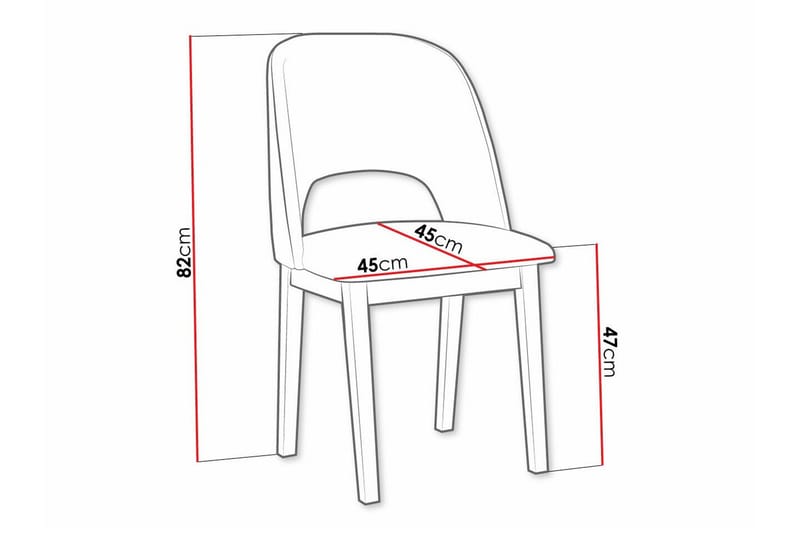 Patrickswell Matstol - Vit - Products - Möbler - Fåtölj & stolar - Matstol & köksstol