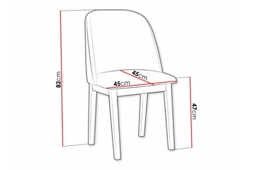 Patrickswell Matstol - Vit - Products - Möbler - Fåtölj & stolar - Matstol & köksstol