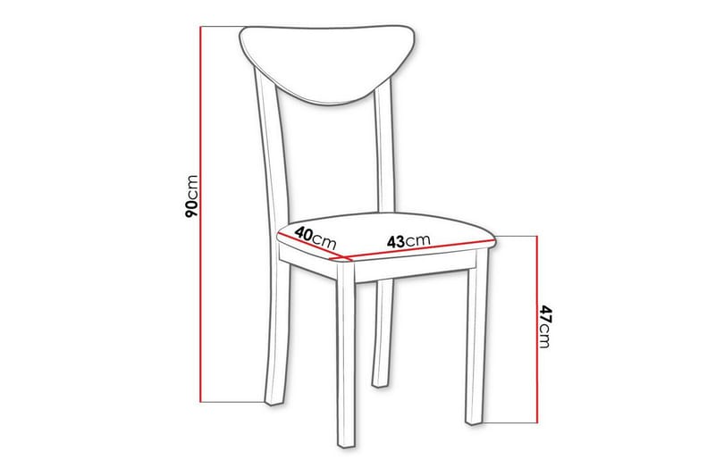 Patrickswell Matstol - Vit - Products - Möbler - Fåtölj & stolar - Matstol & köksstol
