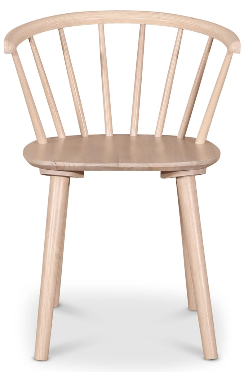 Pinnstol i whitewash - Karmstol Dalsland, Whitewash