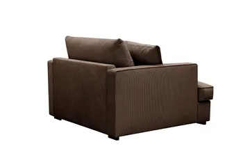 Rossita lyx Extra djup Fåtölj - Brun Manchester - Products - Möbler - Fåtölj & stolar - Fåtölj