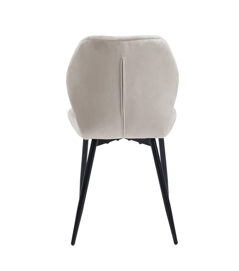 Santos matstol - Beige velvet - Beige - Products - Möbler - Fåtölj & stolar - Matstol & köksstol