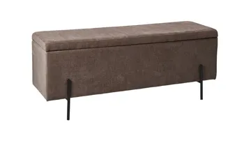 Brewster Bänk m förvaring 120 cm - Brun - Products - Möbler - Fåtölj & stolar - Sittbänk