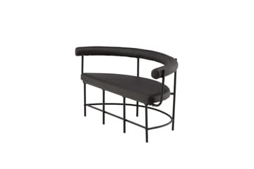 Stallhagen x Josefin Lustig Sittbänk 165 cm - Svart - Products - Möbler - Fåtölj & stolar - Sittbänk - Bänk med ryggstöd