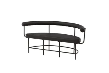 Stallhagen x Josefin Lustig Sittbänk 165 cm - Svart - Products - Möbler - Fåtölj & stolar - Sittbänk - Bänk med ryggstöd