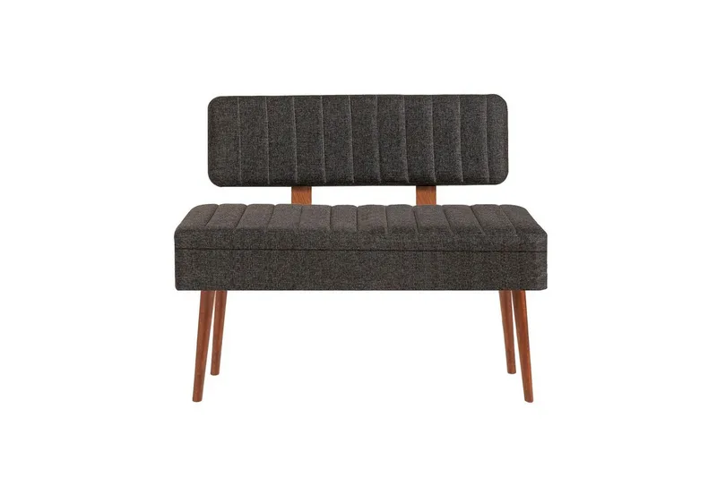 Valsot Sittbänk 110 cm - Valnöt/Antracit - Products - Möbler - Fåtölj & stolar - Sittbänk