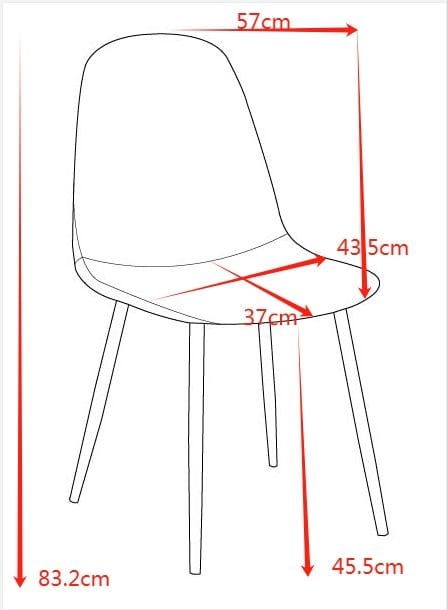 Stol i brun sammet svarta ben - Brun sammet, svarta metallben - Products - Möbler - Fåtölj & stolar - Matstol & köksstol