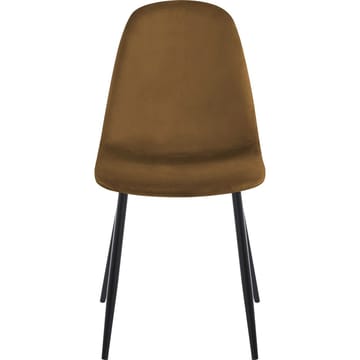 Stol i brun sammet svarta ben - Brun sammet, svarta metallben - Products - Möbler - Fåtölj & stolar - Matstol & köksstol