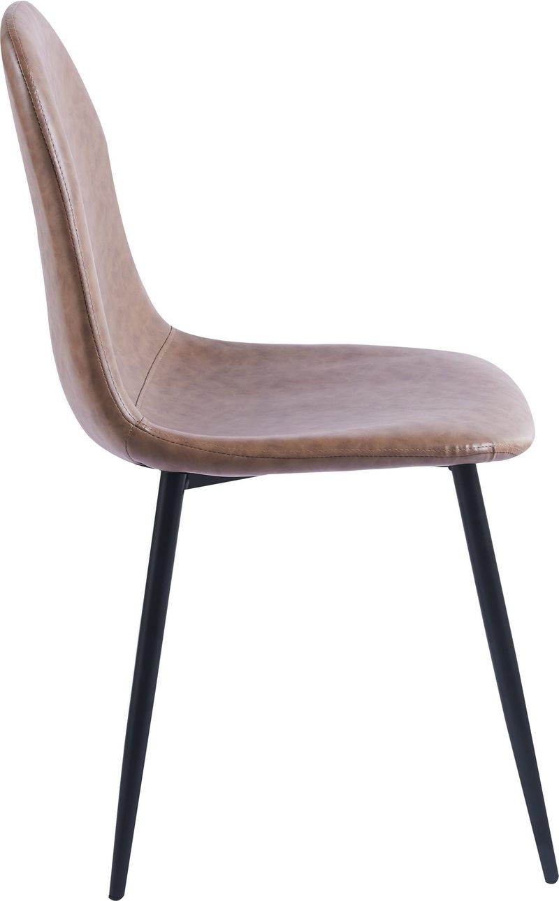 Stol i brunt läderutseende - Vintagebrun - Products - Möbler - Fåtölj & stolar - Matstol & köksstol