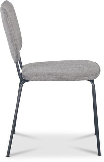 Stol i grått tyg med svarta ben - Grått tyg med svarta ben - Products - Möbler - Fåtölj & stolar - Matstol & köksstol