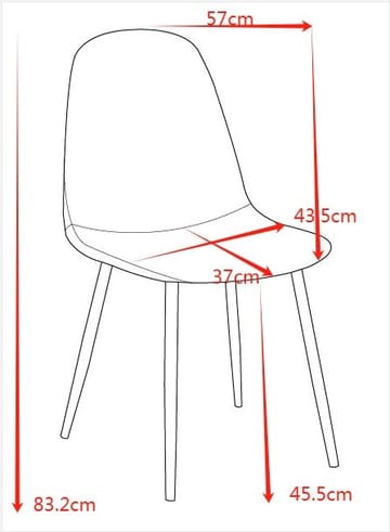 Stol ljusgrå sammet med svarta ben - Ljusgrå sammet med svarta matta stålben - Products - Möbler - Fåtölj & stolar - Matstol & köksstol
