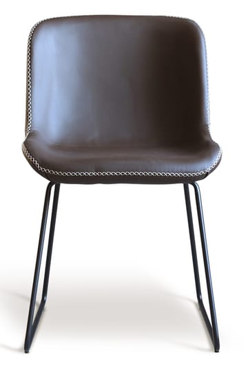 Texas stol i brun PU med ljus kontrastsöm - Brun PU med ljus kontrastsöm - Products - Möbler - Fåtölj & stolar - Matstol & köksstol