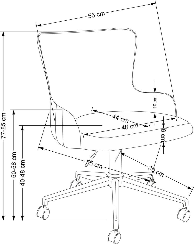 Timoteo kontorsstol i mörkgrön - Mörkgrön - Products - Möbler - Fåtölj & stolar - Kontorsstol & skrivbordsstol