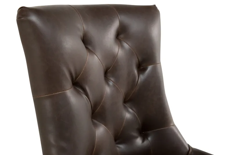 Tuva Fåtölj Konstläder - Brun - Products - Möbler - Fåtölj & stolar - Matstol & köksstol