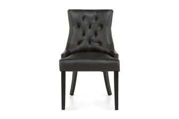 Tuva Matstol Konstläder - Svart - Products - Möbler - Fåtölj & stolar - Matstol & köksstol