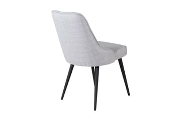 Velvet Deluxe Matstol - Grå/Svart - Products - Möbler - Fåtölj & stolar - Matstol & köksstol