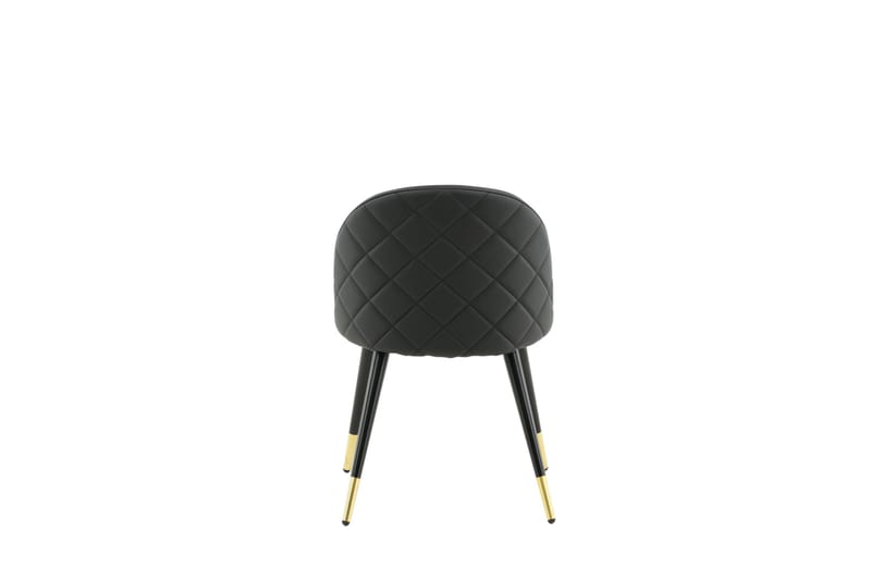 Velvet Deluxe Matstol - Mässing/Svart - Products - Möbler - Fåtölj & stolar - Matstol & köksstol