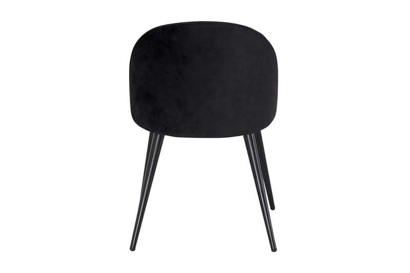 Velvet Köksstol Sammet - Svart - Products - Möbler - Fåtölj & stolar - Matstol & köksstol