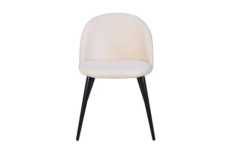 Velvet Stitches Matstol - Svart - Products - Möbler - Fåtölj & stolar - Matstol & köksstol