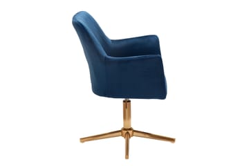 Willowdale Kontorsstol med Armstöd - Mörkblå/Guld - Products - Möbler - Fåtölj & stolar - Kontorsstol & skrivbordsstol
