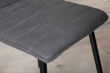 Windu Matstol - Grå/Svart - Products - Möbler - Fåtölj & stolar - Matstol & köksstol