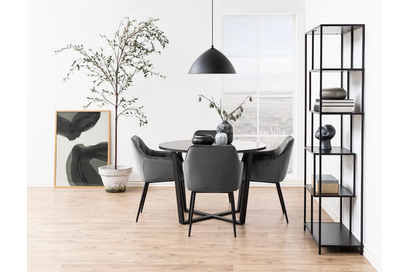 Zabinka Karmstol - Mörkgrå - Products - Möbler - Fåtölj & stolar - Karmstol