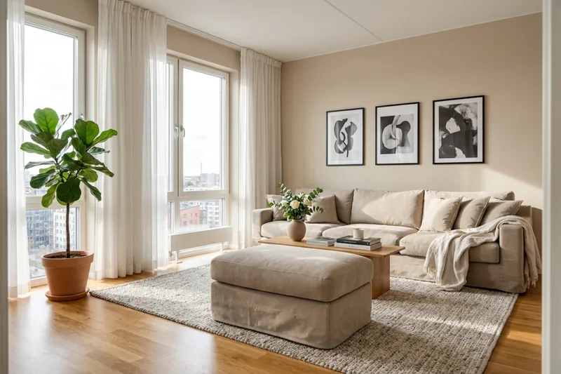 Valencia Extra Djup 5-sits soffa + fotpall med avtagbar och tvättbar klädsel - Brun - Products - Möbler - Soffa