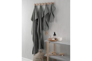 Gästhandduk Basic Frotté - Grå - Products - Textil & mattor - Badrumstextil - Handdukar
