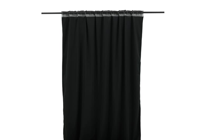 Mary Gardin 135x250 cm - Svart - Products - Textil & mattor - Gardiner - Gardinlängder - Kanallängd