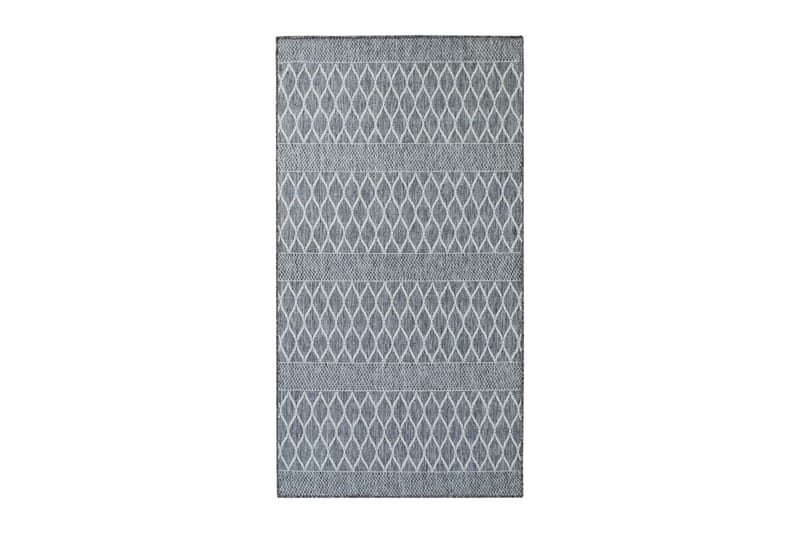 Madrid Bell Flatvävd Matta 80x340, Grå/Vit