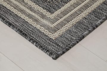 Madrid Frame Matta 80x240 cm Flatvävd - Grå - Products - Textil & mattor - Matta - Flatvävd matta