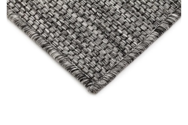 Madrid Square Flatvävd Matta 133x190 - Grå/Svart - Products - Textil & mattor - Matta - Flatvävd matta