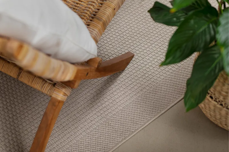 Miami Flatvävd Matta Fyrkantig 200x200 cm - Natur - Products - Textil & mattor - Matta - Flatvävd matta