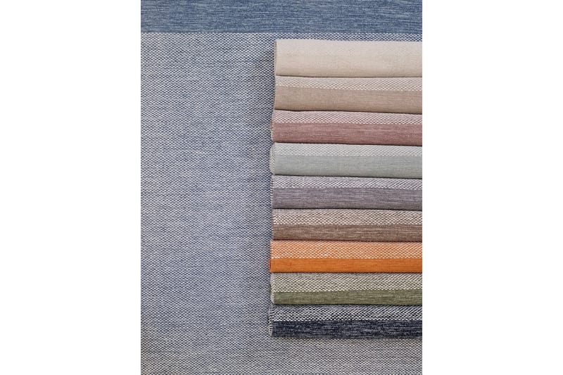 Alva Bomullsmatta 75x150 cm Oval - Blå - Products - Textil & mattor - Matta - Modern matta - Bomullsmatta