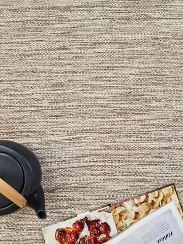 Birka Ullmatta Rektangulär 75x150 cm - Mörklinne - Products - Textil & mattor - Matta - Modern matta - Ullmatta